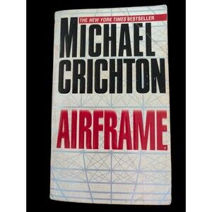 Airframe Michael Crichton 1997 Paperback Fiction Novel Ballantine Books Vintage